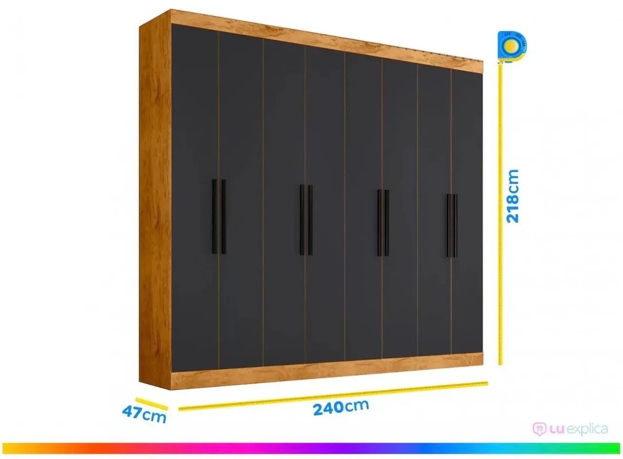 Guarda roupa 8 portas - Foto 3