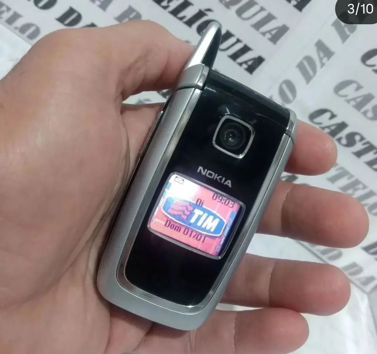 Nokia 6101 celular antigo Flip rádio reliquia impecável  - Foto 2