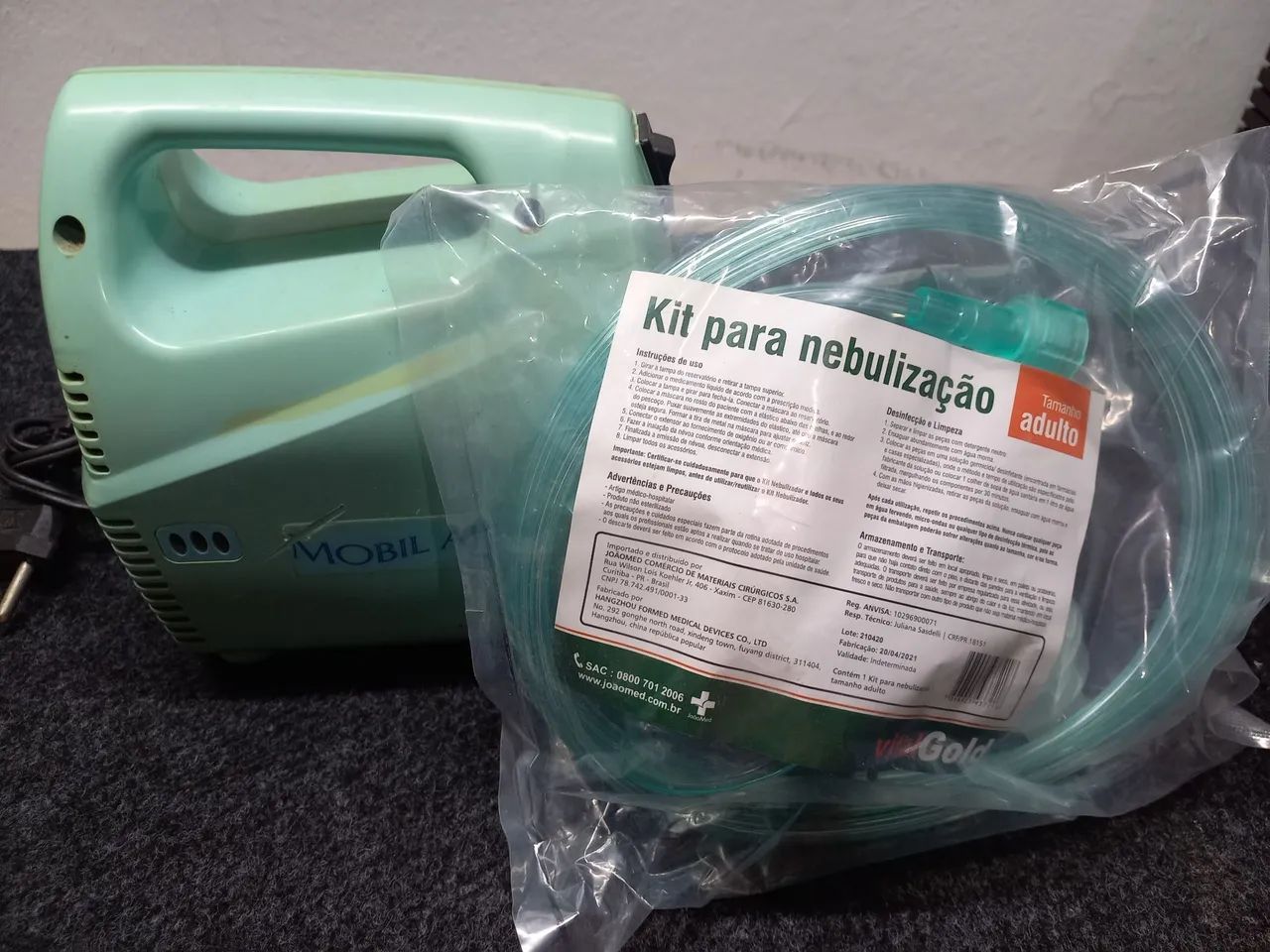 APARELHO NEBULIZAÇÃO MOBILAIR S3 + KIT PARA NEBULIZAÇÃO NOVO LACRADO - Foto 2