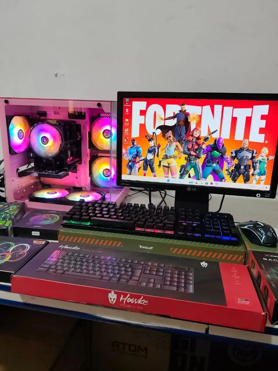 PC Gamer  Novo na Caixa,  i5 Completo Tela 22 polegadas - Foto 5