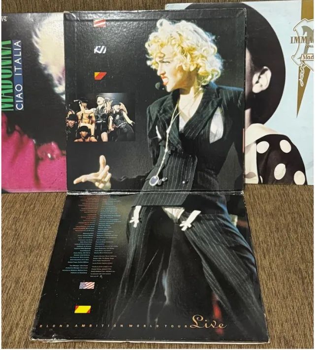 Ld Laserdisc Madonna Ciao italia Immaculate Collection  Blond Ambition    - Foto 3