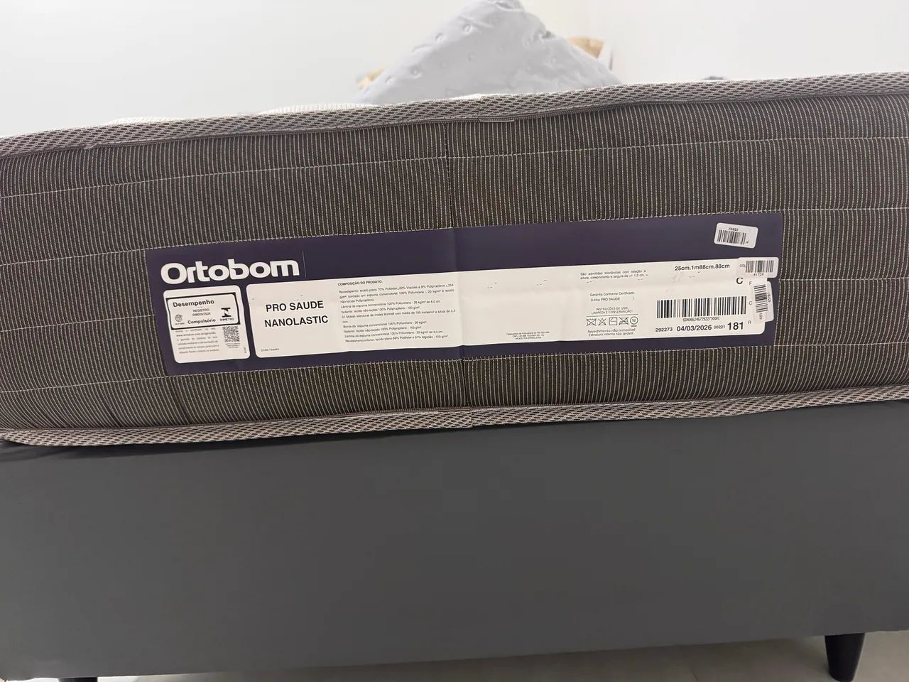 Cama de Solteiro com Colchão - Ortobom - Foto 2