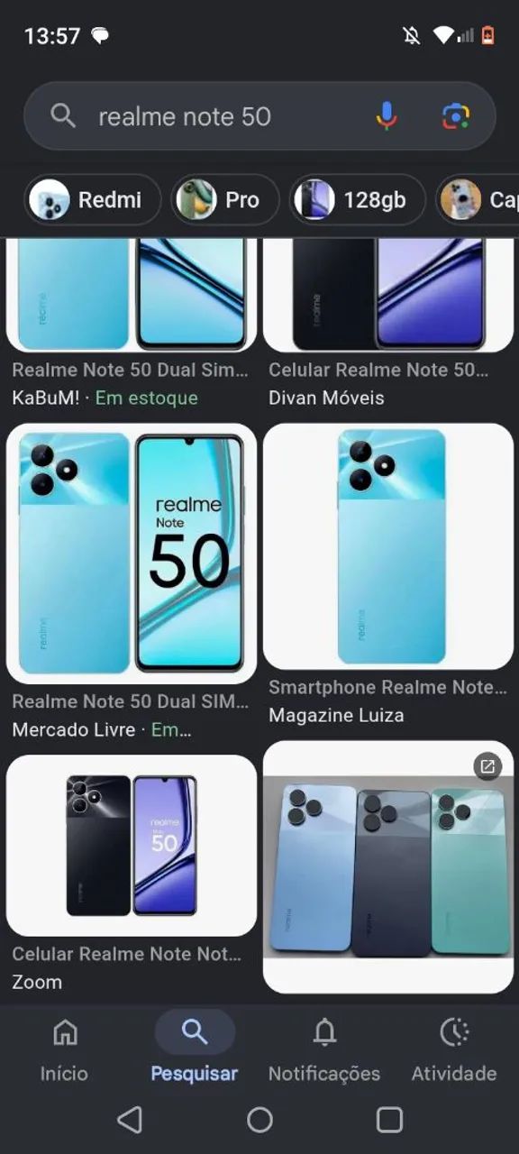 Vendo realme note 50 700 notas?
