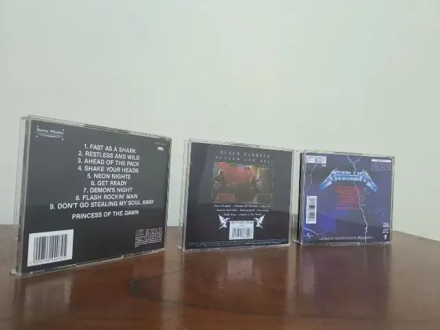 Kit 3 Cds Rock Metallica, Black Sabbath, Accept - Foto 3