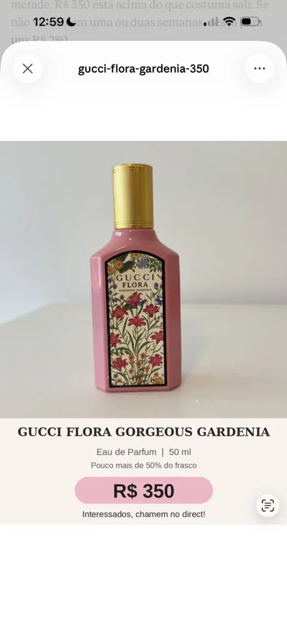 Perfume Gucci Flora Gorgeous Gardenia