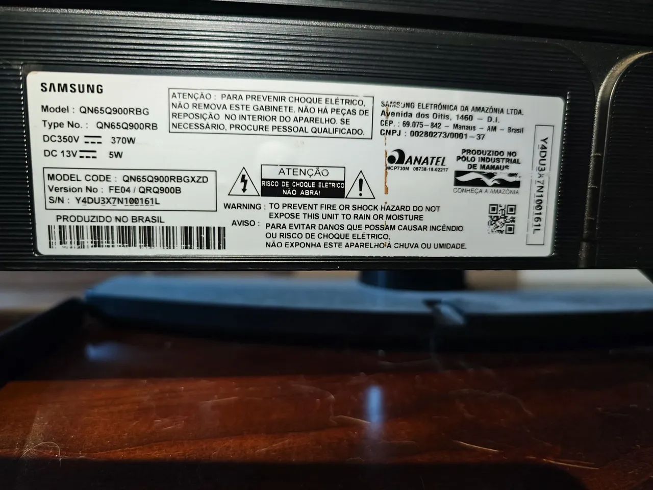 Peças Smart Tv De 65  Samsung Series Q Qn65q900  Qled 8k - Foto 5