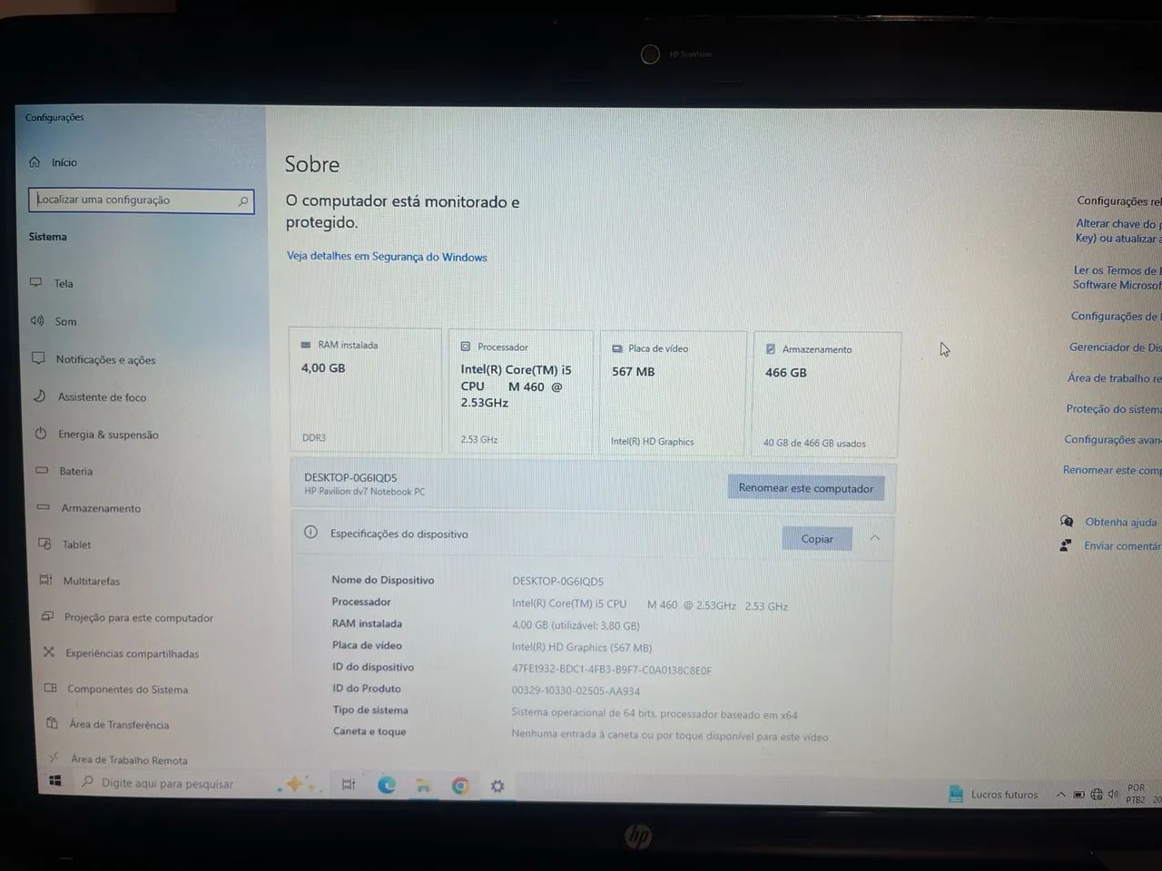 Notebook HP DV7 i5  - Foto 4