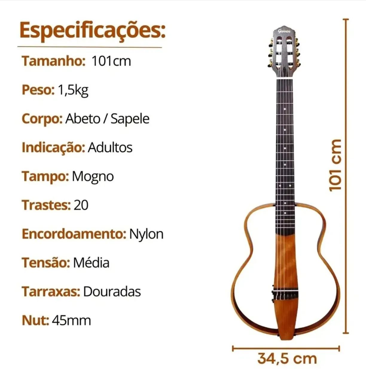 Violão profissional Giannini  - Foto 5