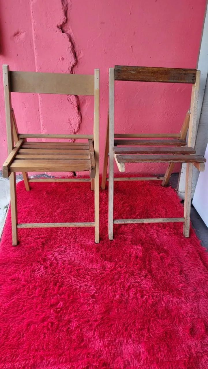 2 cadeiras desmontável 