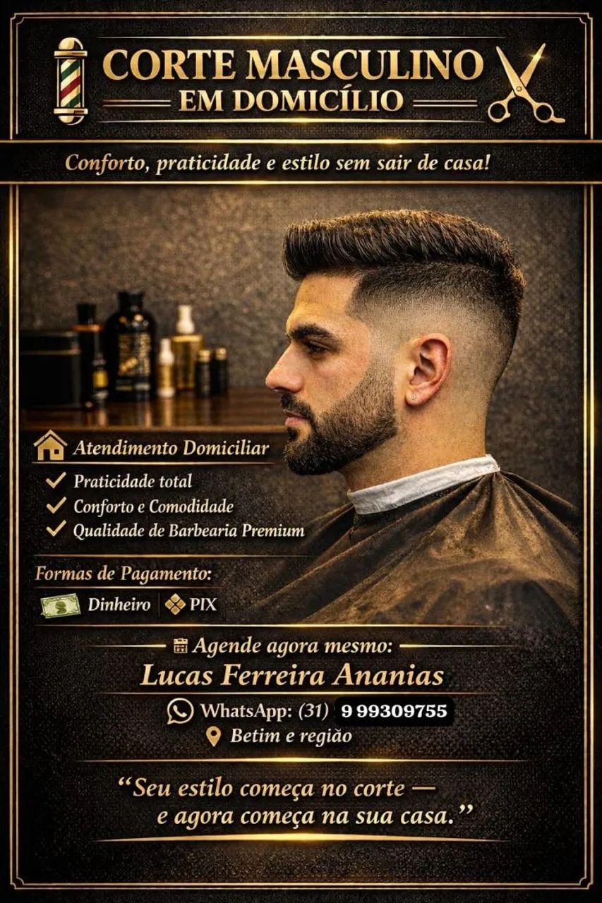 Barbeiro a domicílio 