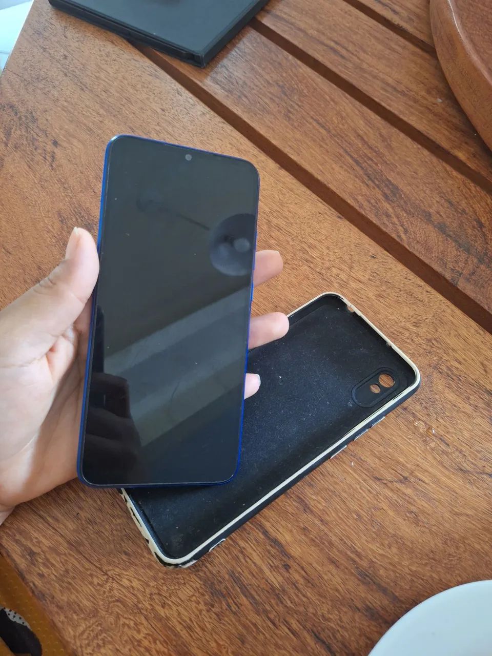 smartphone Xiaomi Redmi 9A na cor azul