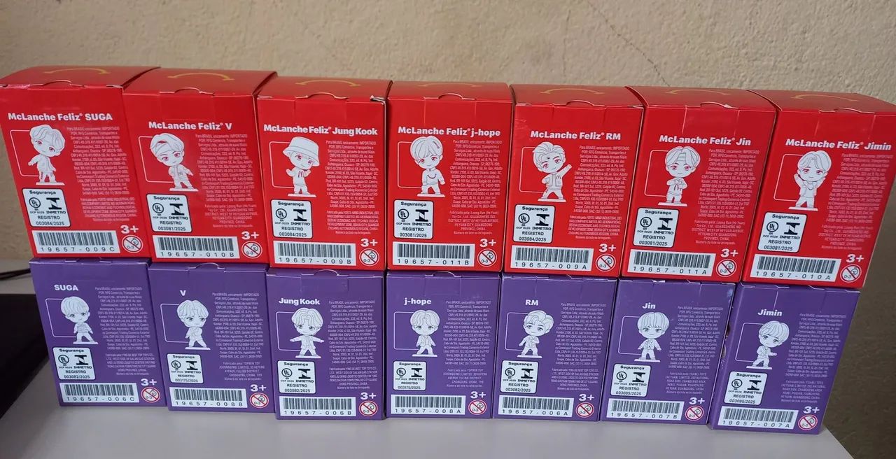 Coleção completa bonecos Tinytan bts Mc donalds 2025 - Foto 2