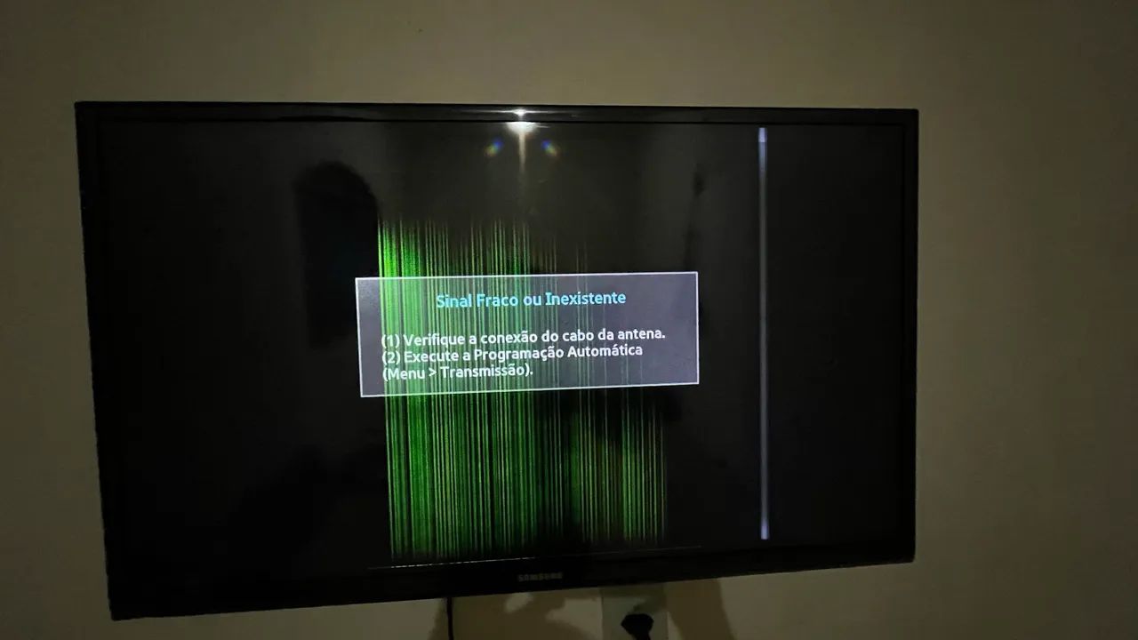 TV Samsung com defeito 