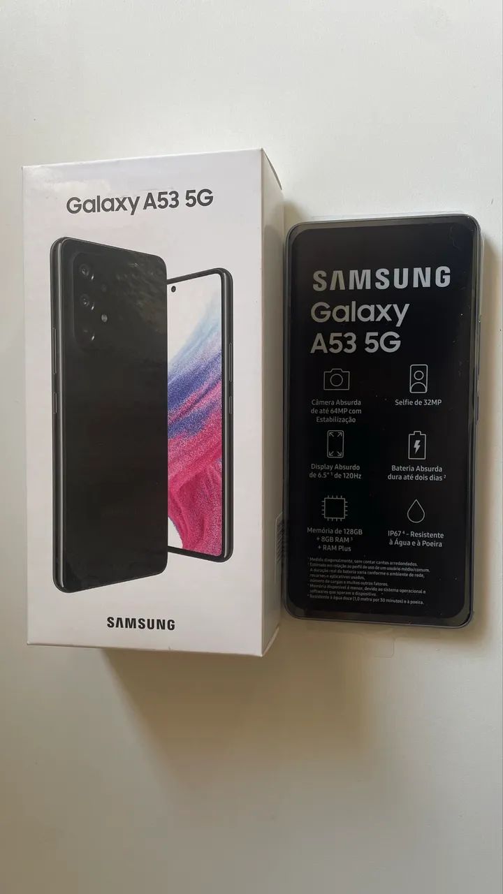 Samsung Galaxy A53 5G 128GB 8GB RAM Azul - Celulares e Smartphones