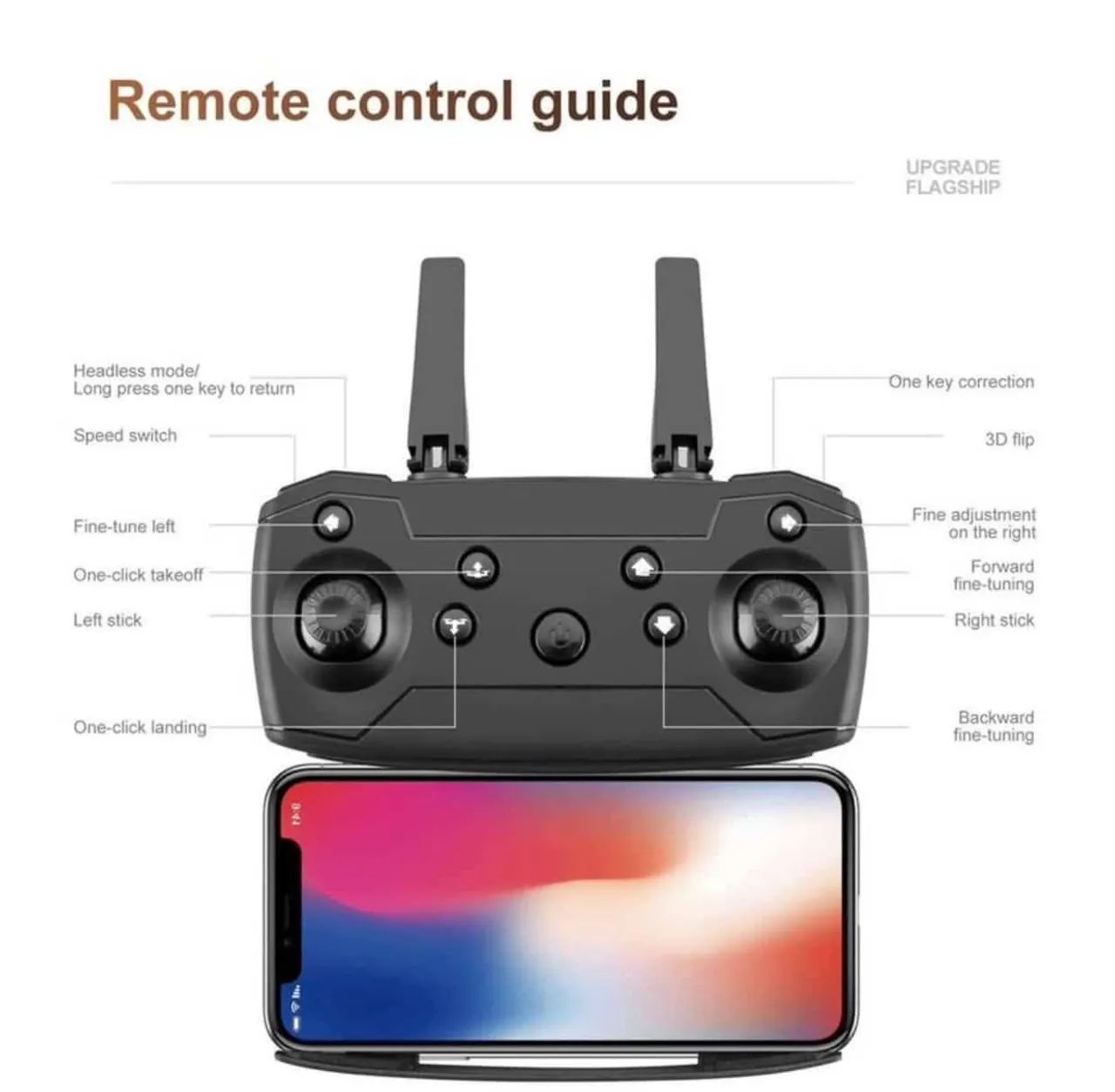 Drone e-99 pro câmera Full HD preto  - Foto 3