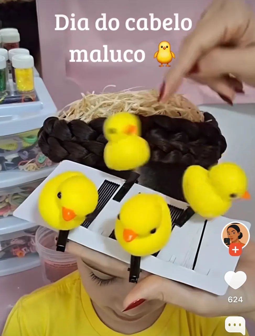 Cabelo maluco pintinho