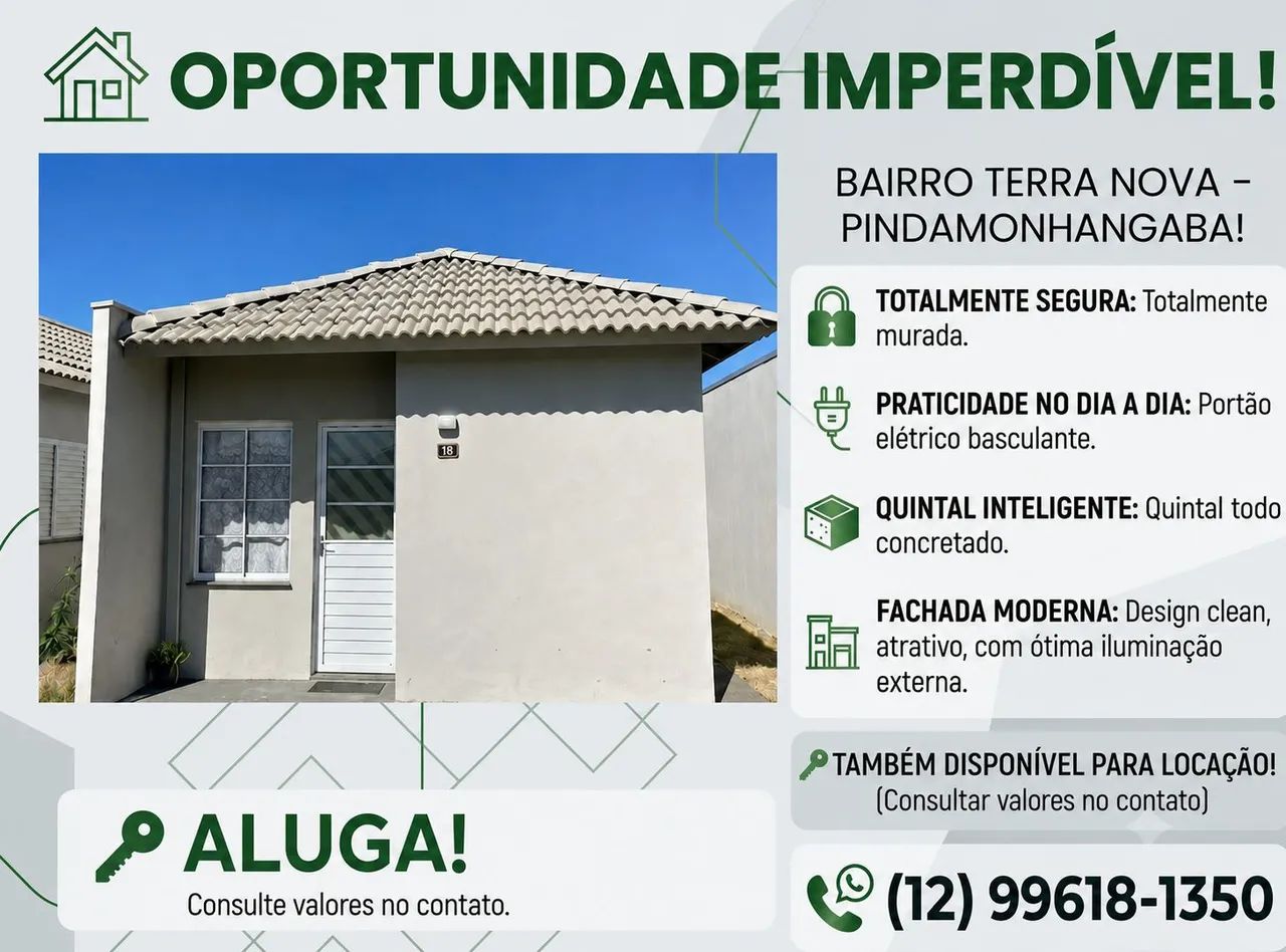 Aluguel de casa terra nova 