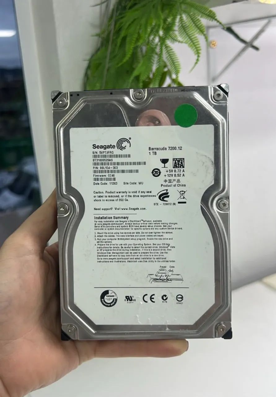 HD para DVR 1TB | Computador | Câmeras | CPU 