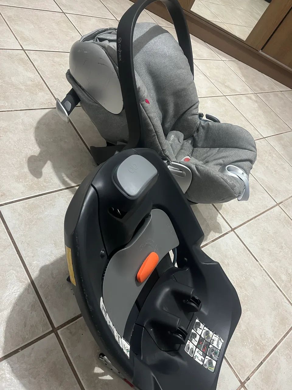 Carrinho e bebê conforto com suporte CYBEX  - Foto 4