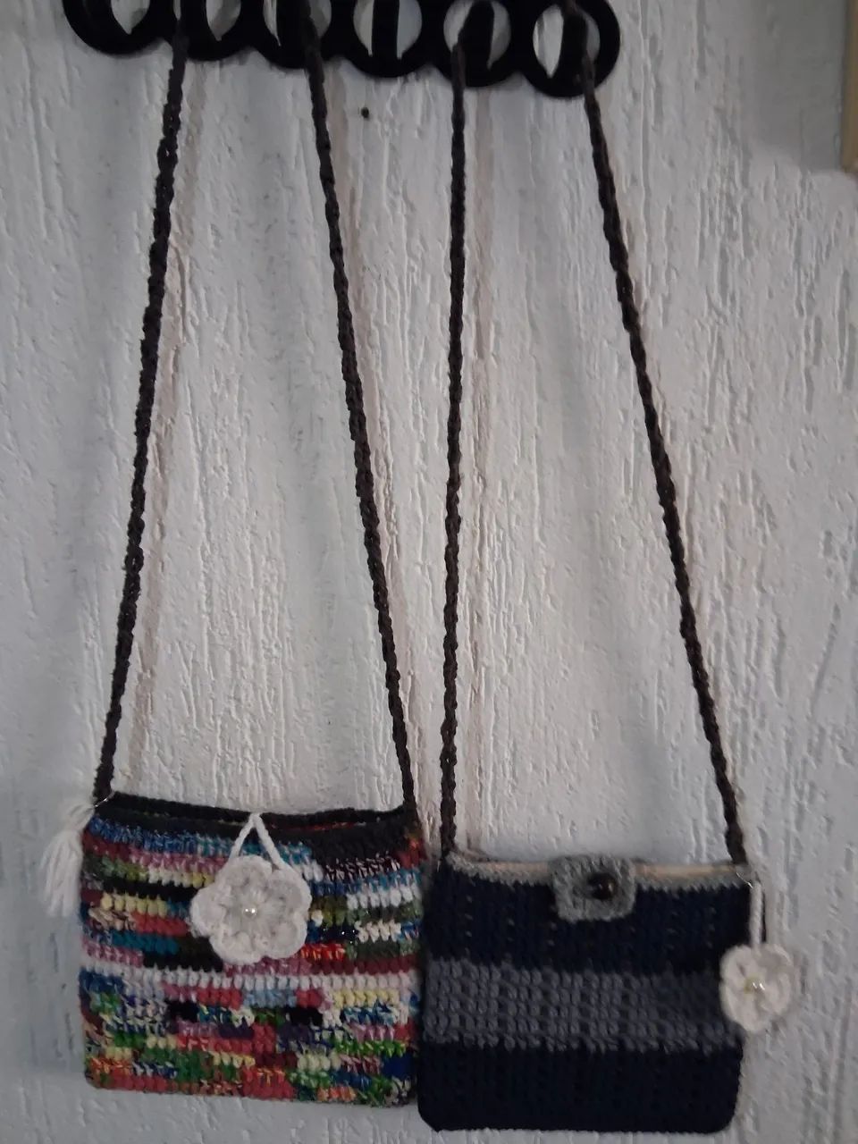 Bolsas croche feitas a mão  - Foto 4