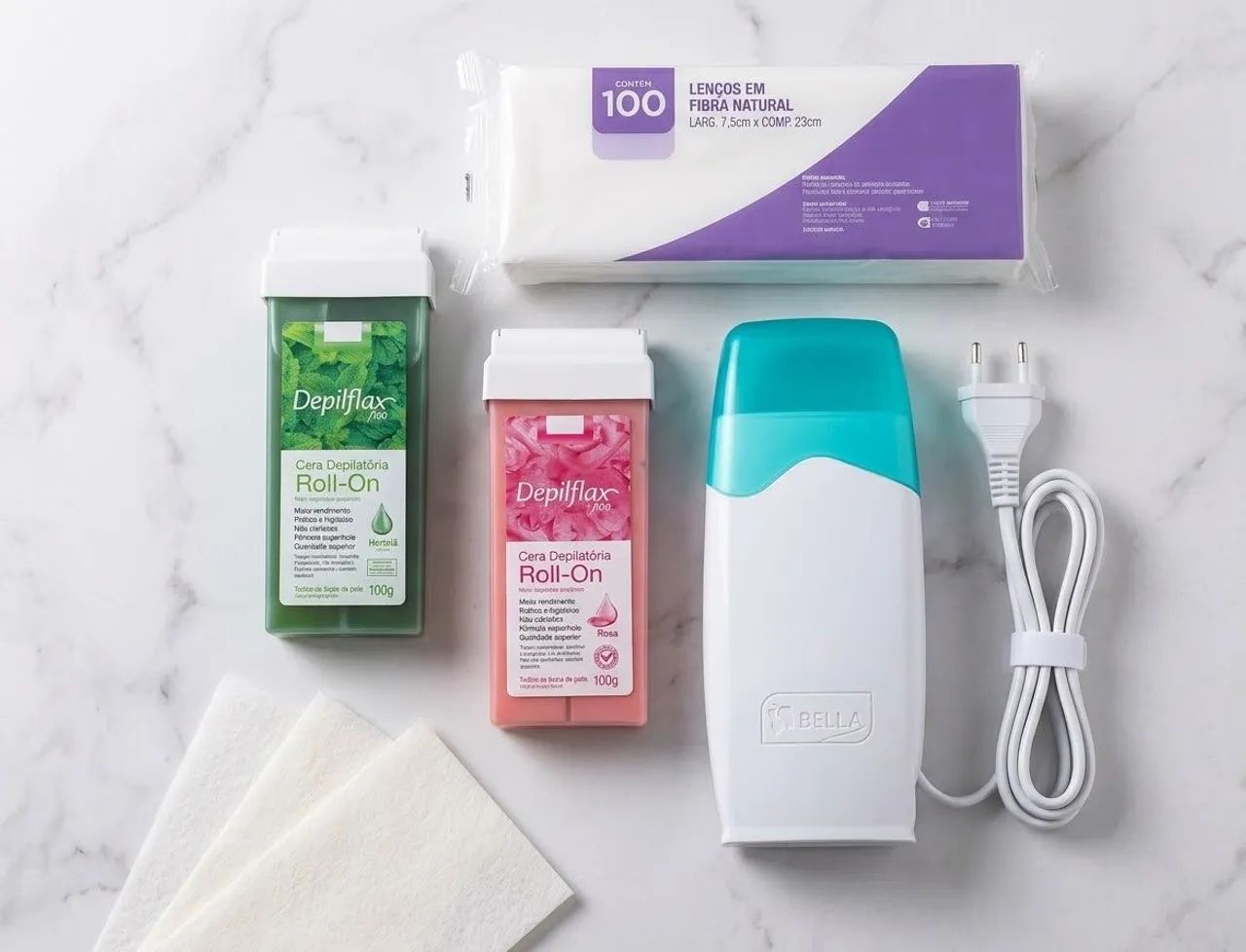 Kit depilação cera quente profissional 