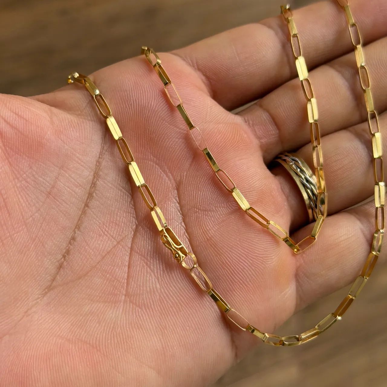 Cordão Tijolinho em Ouro 18k  - Foto 2