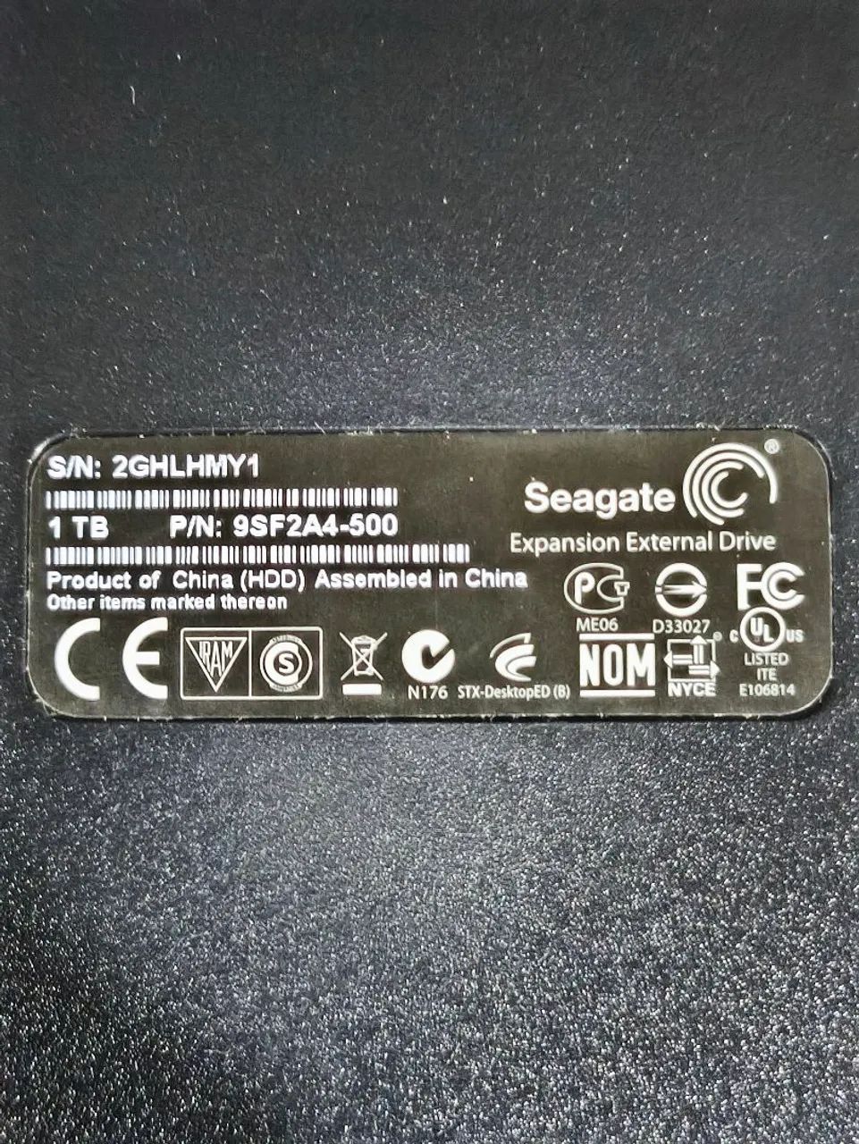 Hd externo Seagate 3.5 1TB441993019251773441