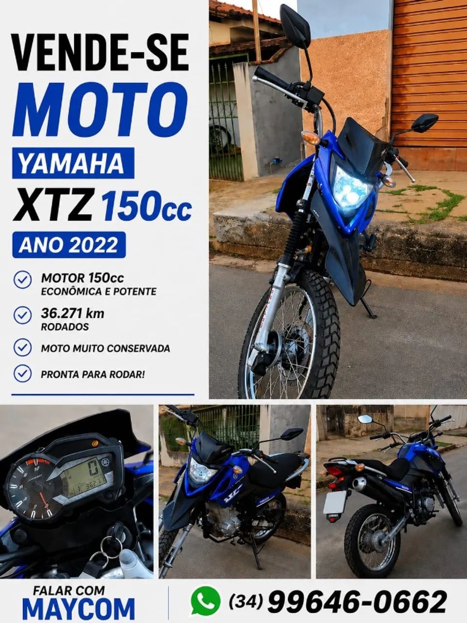 xtz 150 em excelente estado 