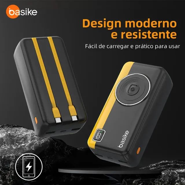 Power Bank Basike 30000mAh Preta