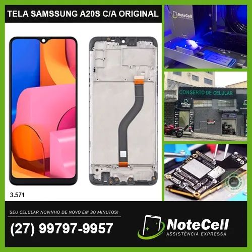 Tela / Display para Samsung A20s - ( sm-A207 ) C/A - Instalação em 30 Minutos!