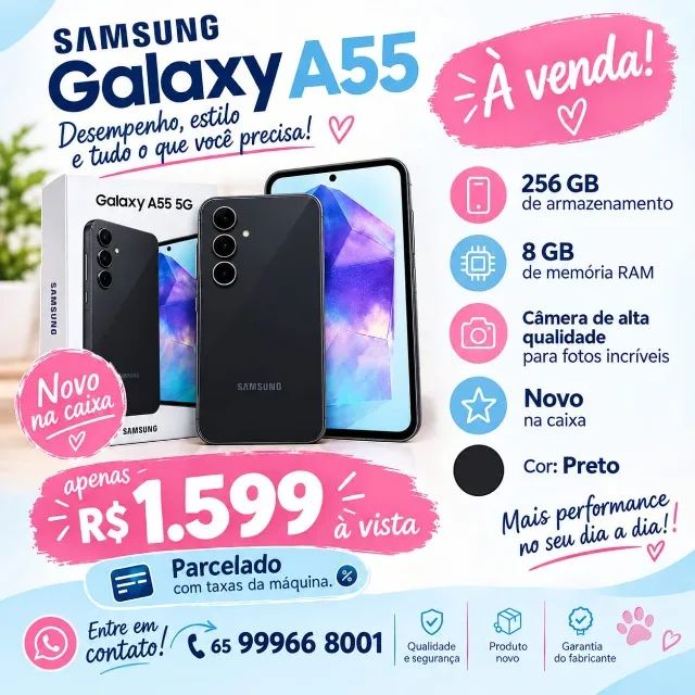 Samsung A55 256GB 8Gb RAM (novo) - Foto 3