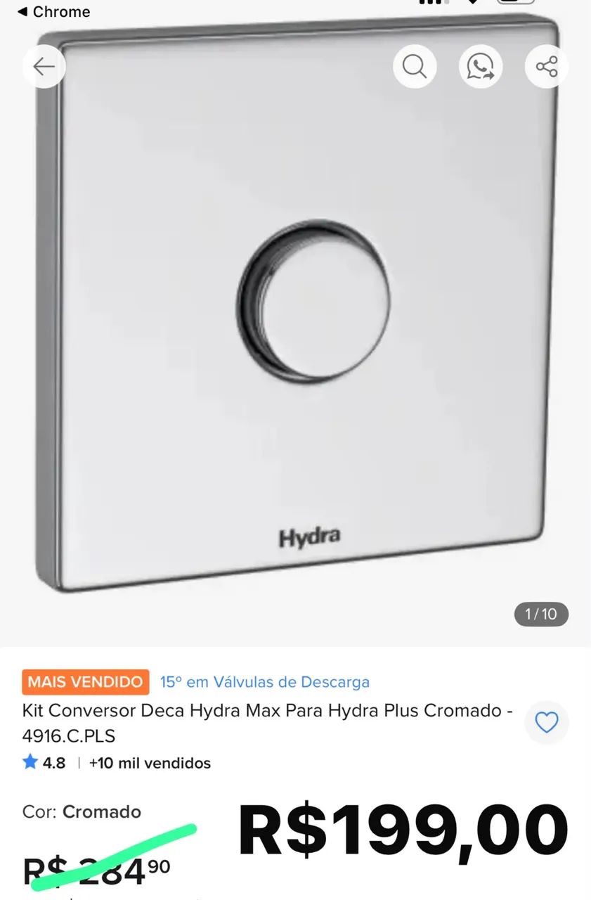 Kit Conversor Deca Hydra Max para Hydra Plus