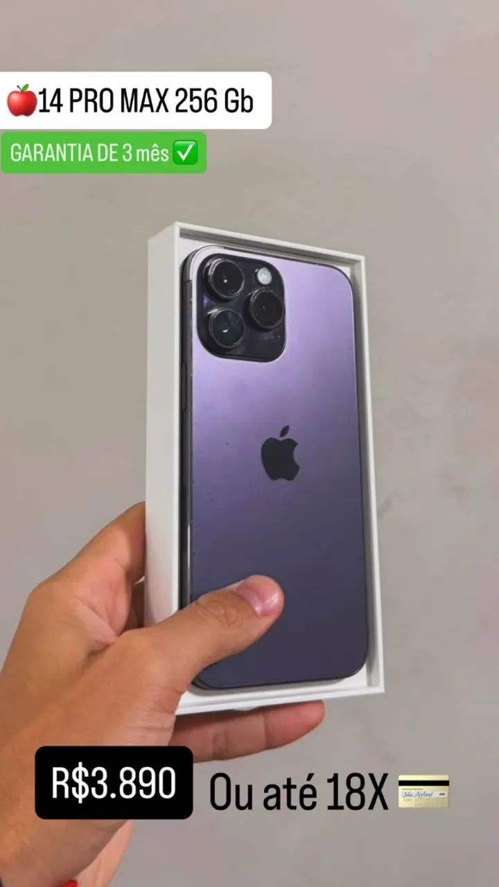 iPhone 14 Pro Max (256gb) Roxo - Seminovo - Celulares e