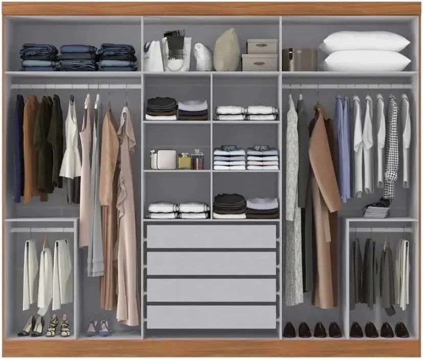 Guarda Roupa extra grande titanium com espelho em mega Promoção! - Foto 4
