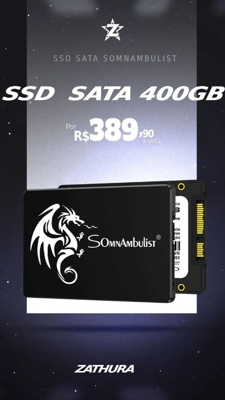 SSD DE 400GB SATA @zathurainformatica