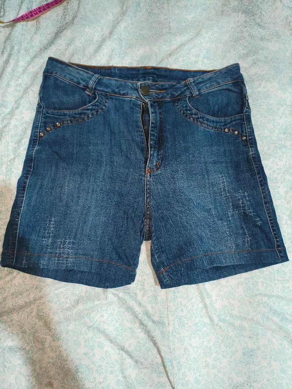 Bermuda feminina jeans 42 - Foto 2