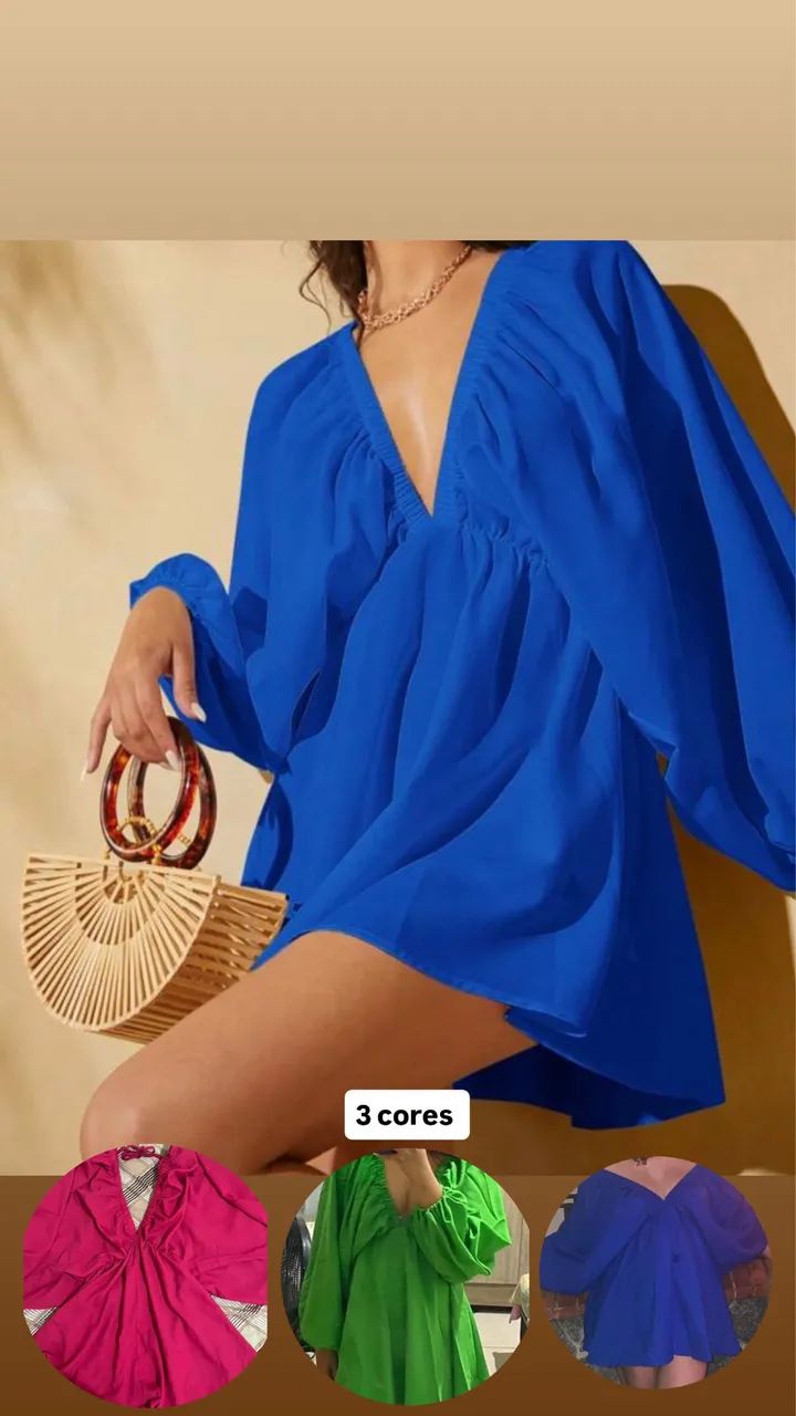 Vestido decote 