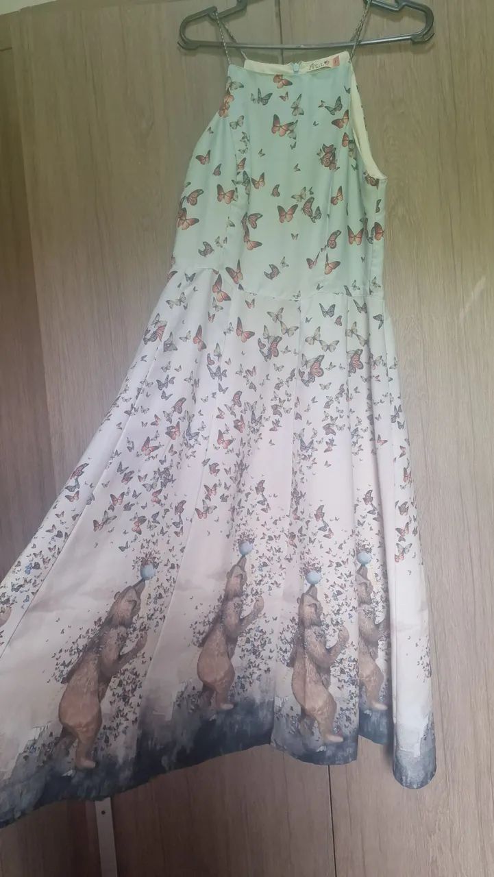 Vestido midi Antix borboletas  - Foto 2
