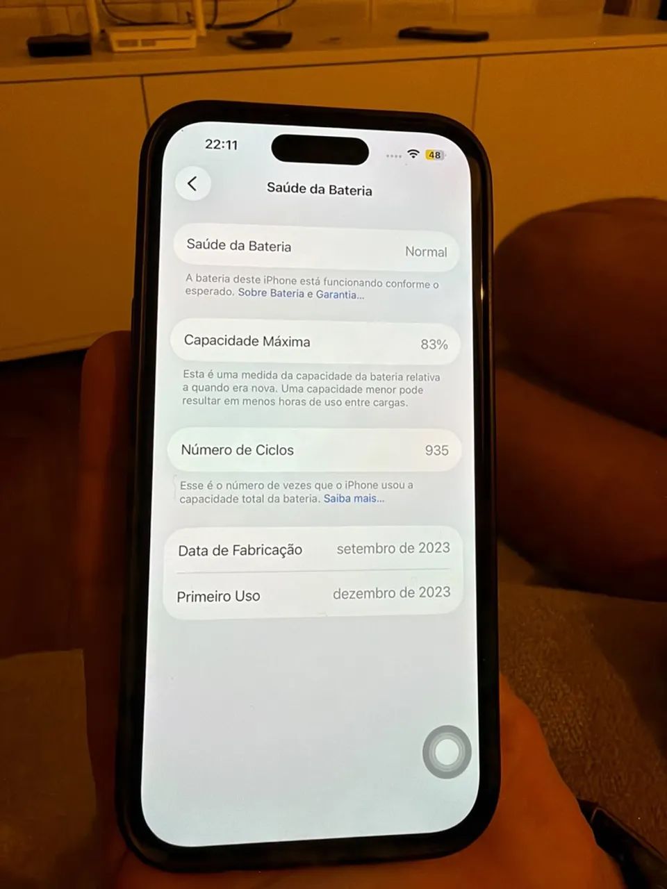 iPhone 15, 128GB, preto - Foto 4