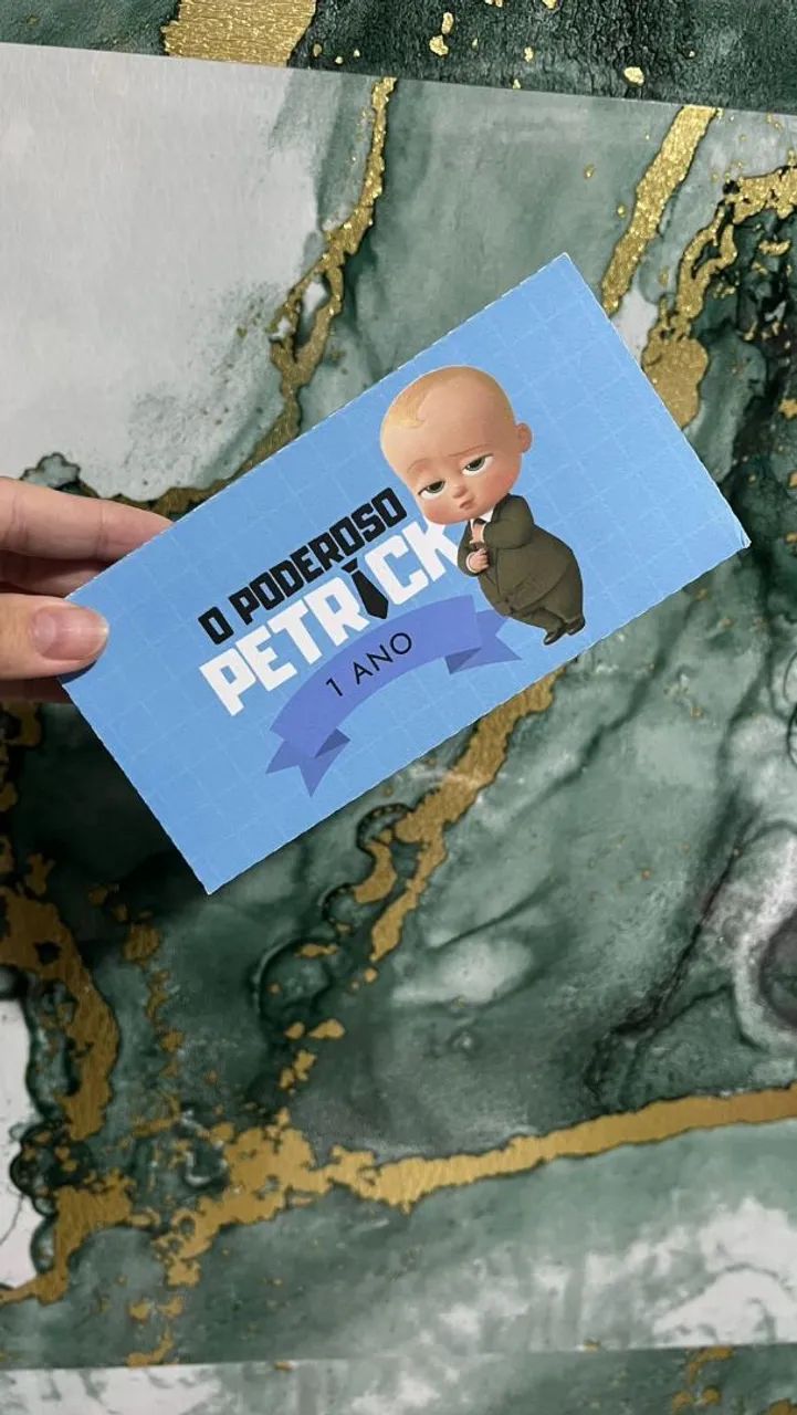 Sacolas personalizada do poderoso chefinho + caixa para docinhos  - Foto 3