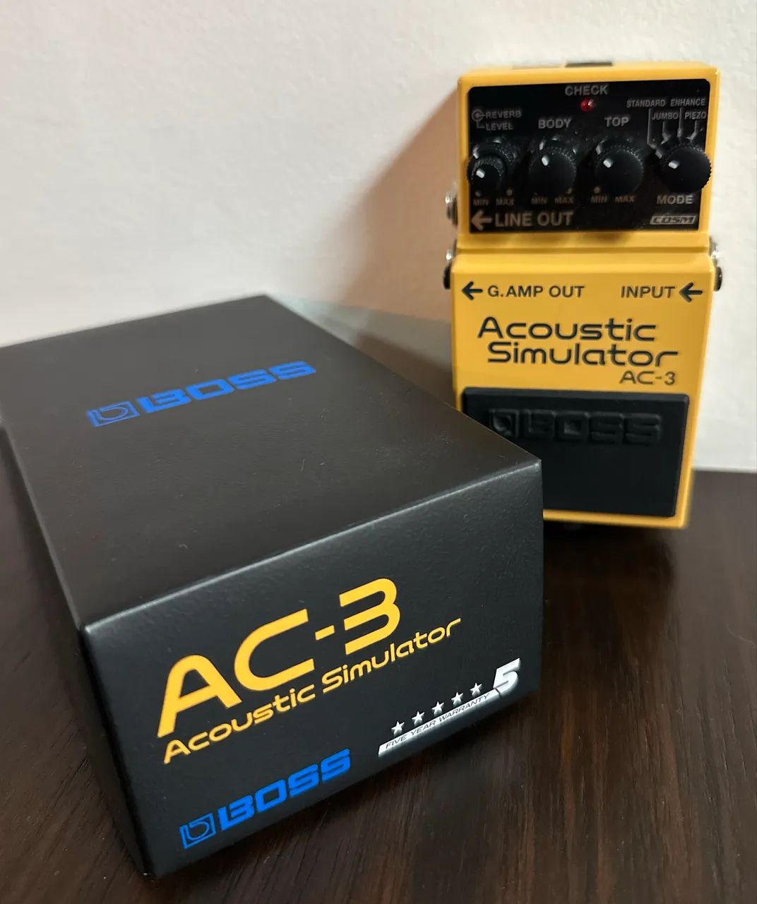 BOSS AC-3 Acoustic Simulatorと電源psa-100s Pedal Para Guitarra