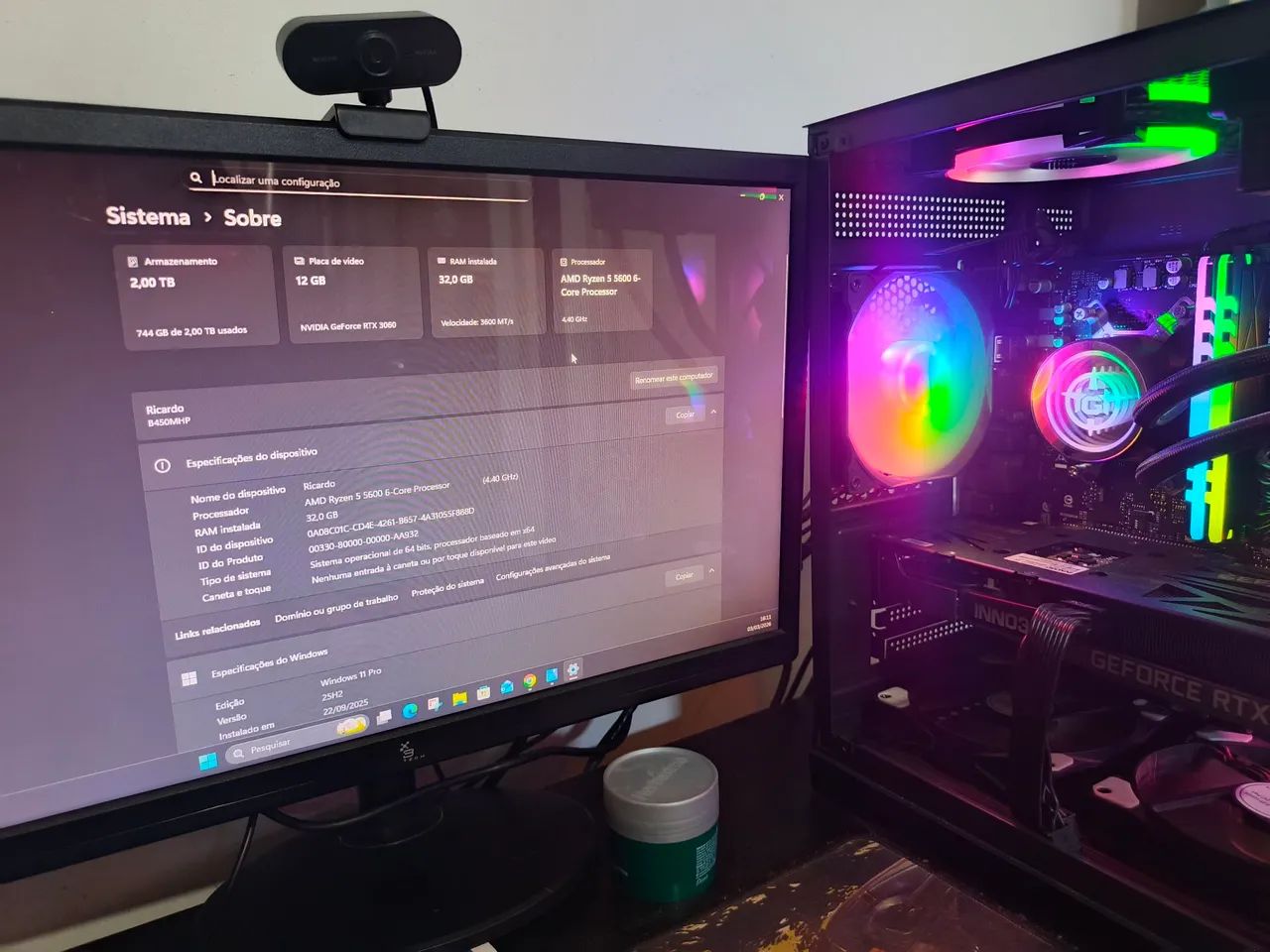 Placa de Video RTX 3060 12 GB Inno3D - Foto 2