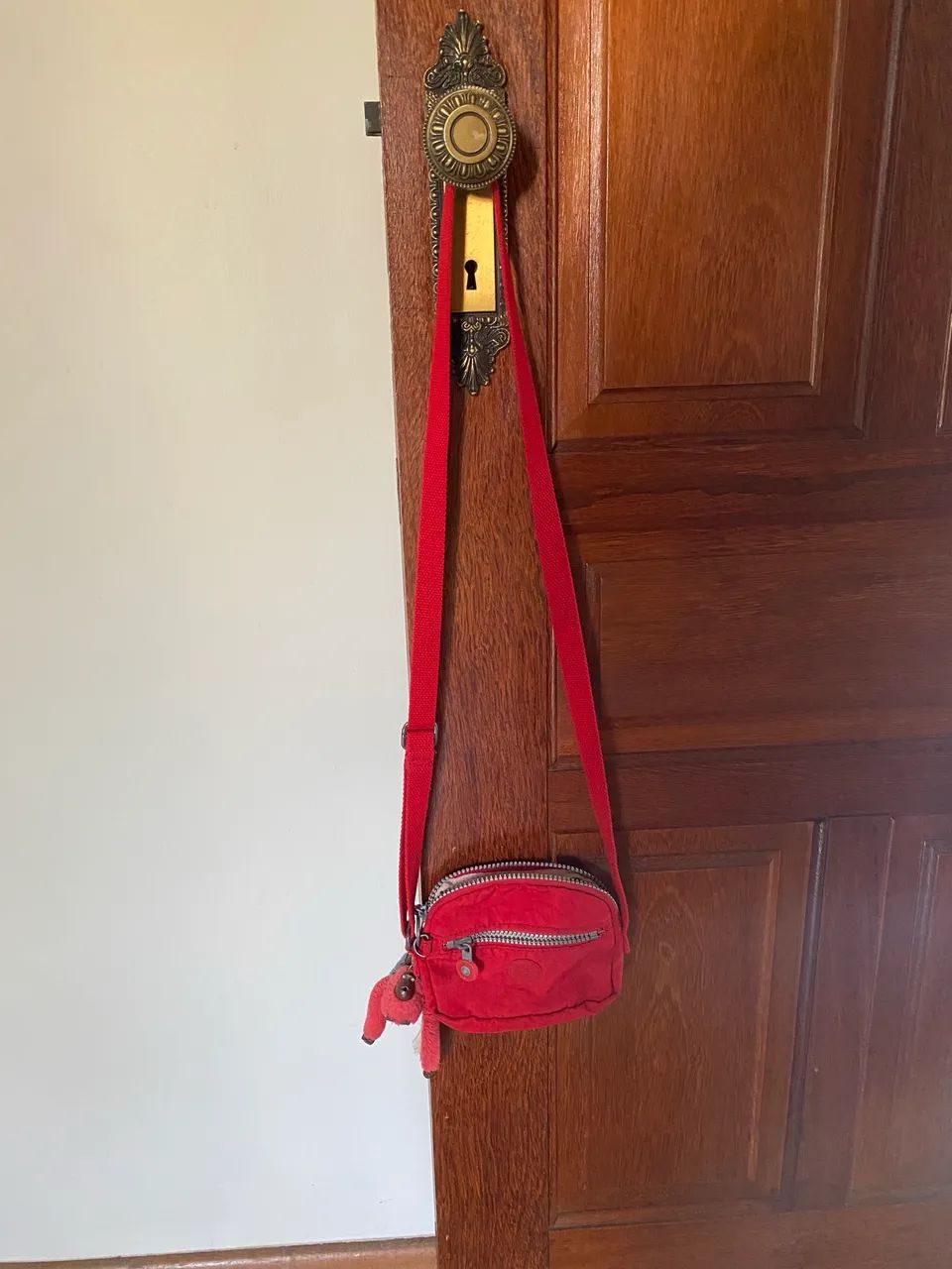 Bolsa kipling vermelha original - Foto 5