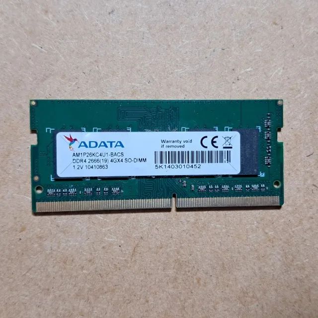 MEMÓRIA DDR4 4GB 2666MHZ ADATA