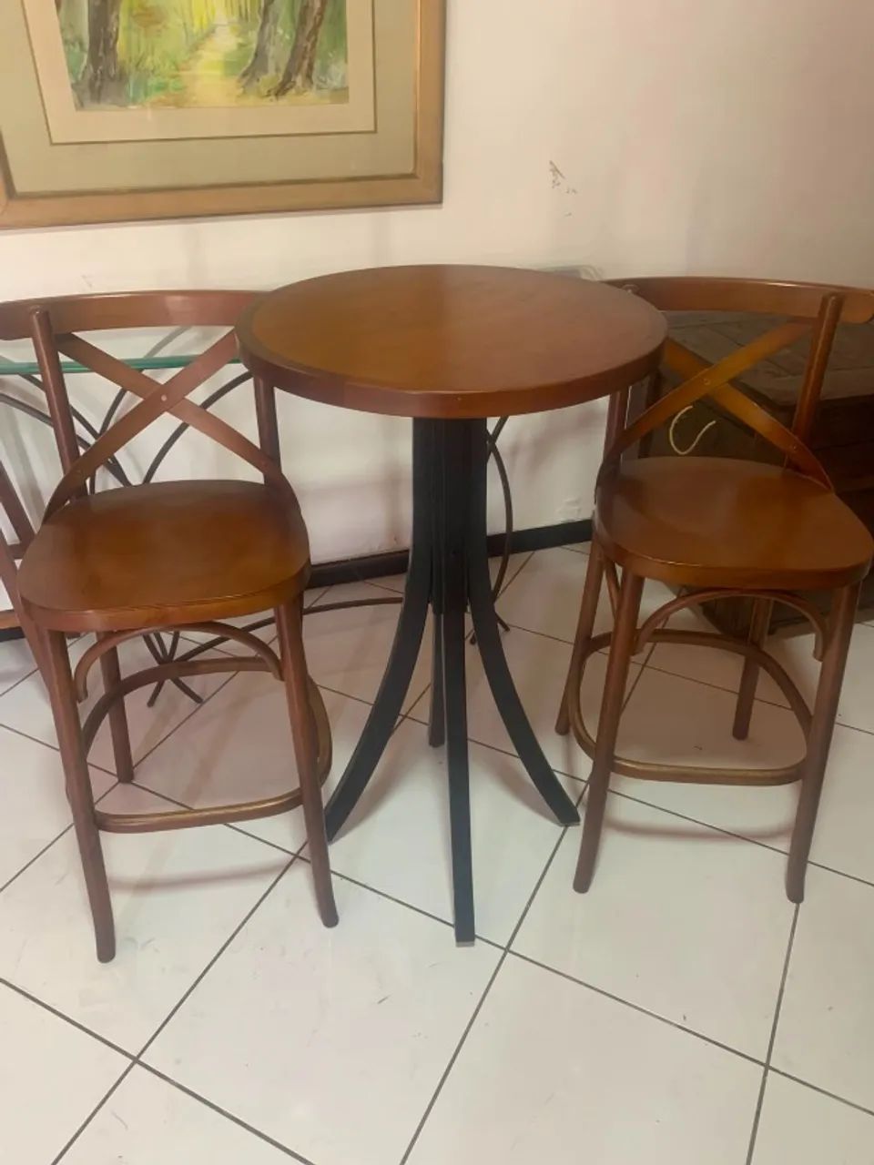 Conjunto Mesa Bistrô Áustria - Moveis Brum  - Foto 3