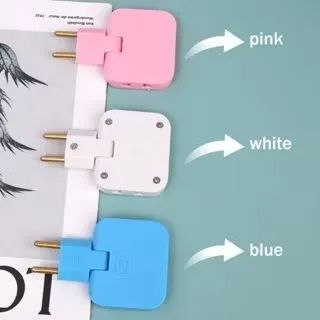 Adaptador de tomada articulado dobrável 