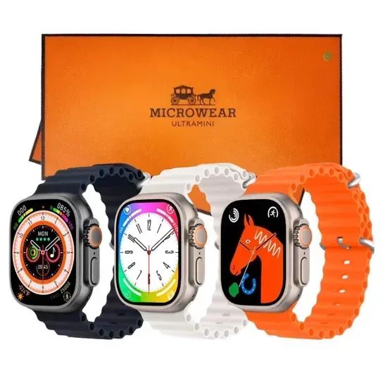 Smartwatch Microwear W69 Ultra Mini 45mm 2026 GPS Compacto Original Lacrado - Foto 2