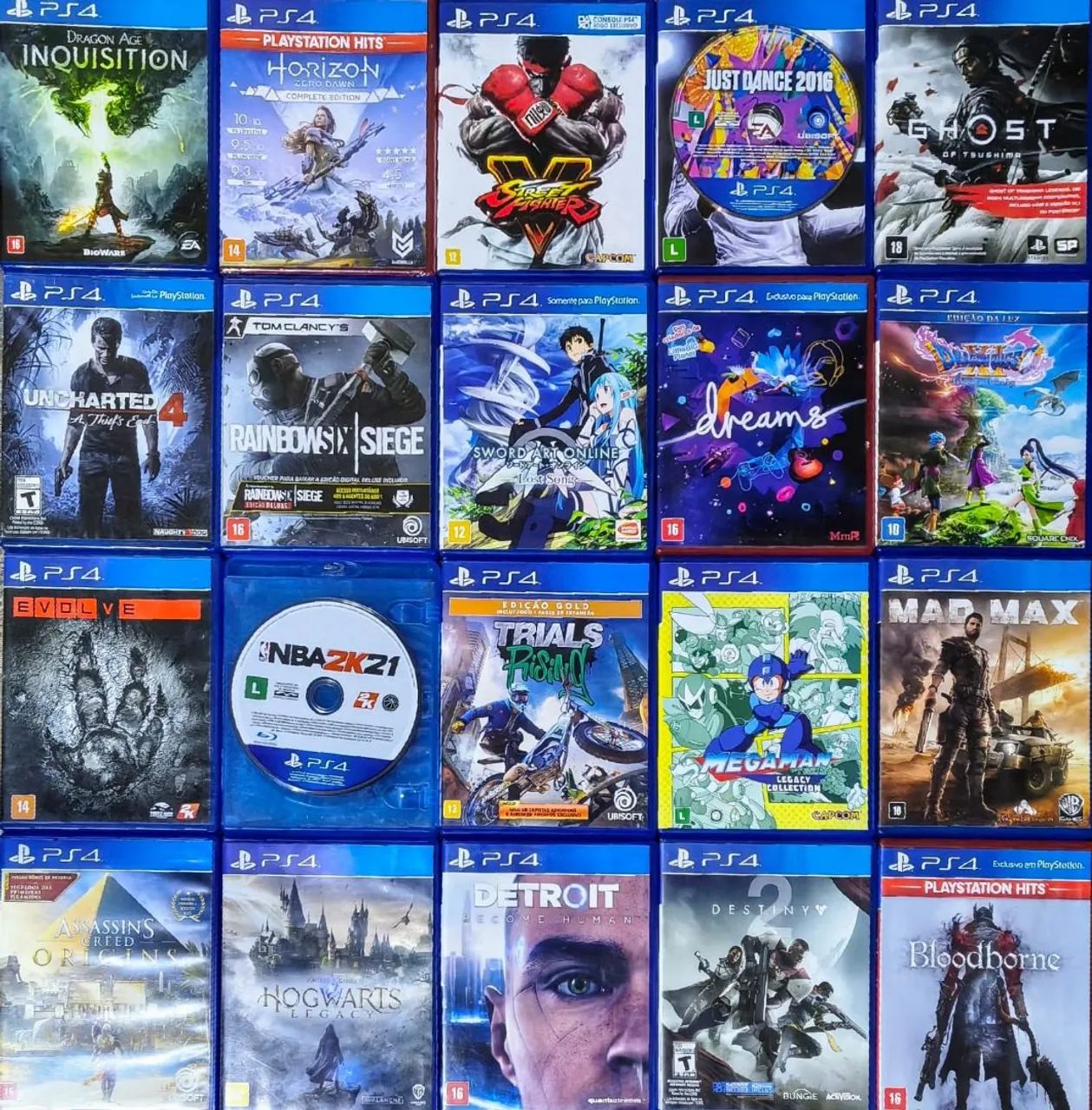 Jogos de PS4 80$ cada
