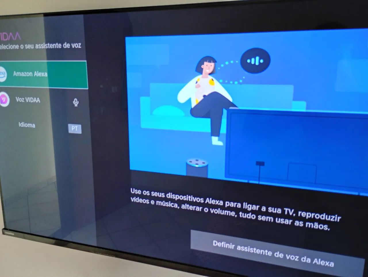 Tv smart Android 4k Toshiba 50 polegadas Alexa wi-fi bluetooth semi nova! - Foto 3