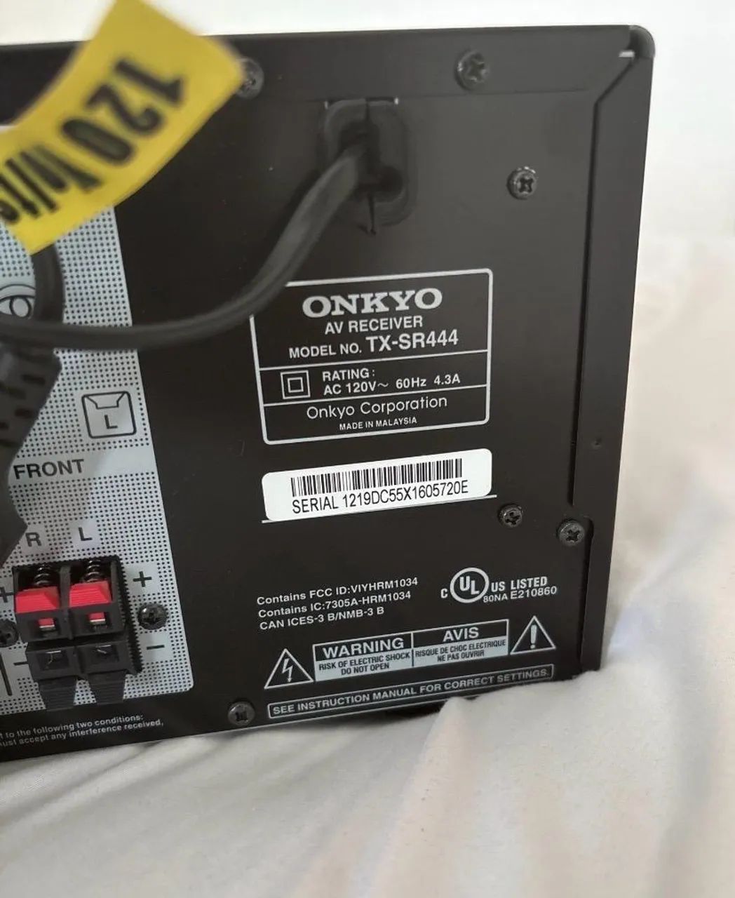 RECEIVER ONKYO TX-SR 444 - Foto 2